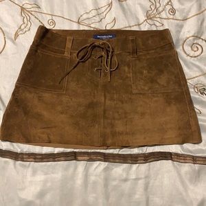 Vintage leather skirt
